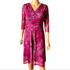 MAGGY BOUTIQUE Ruched Dress Size 4P